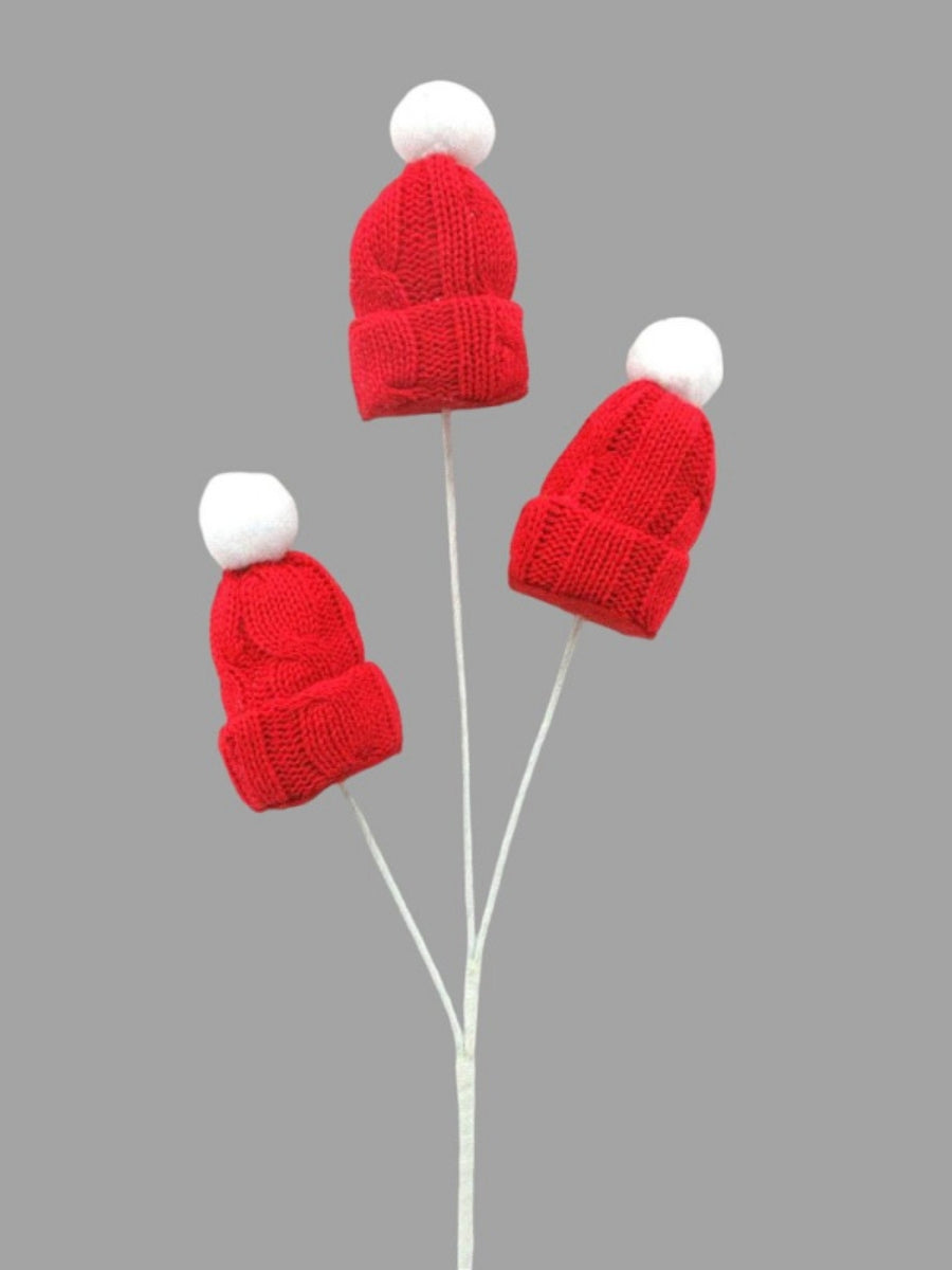 Stocking Cap Spray Red/White 20''